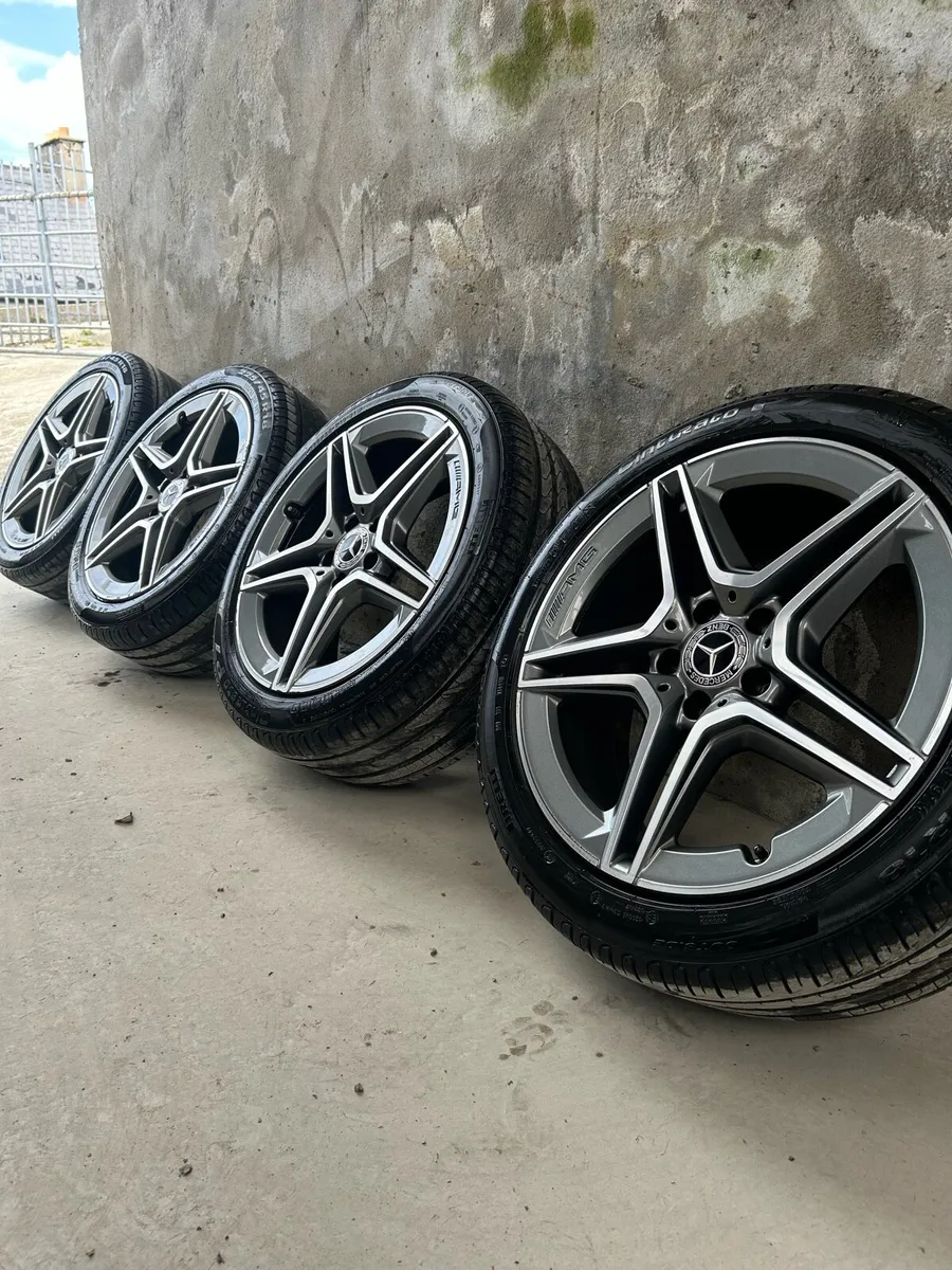 18” GENUINE MERC AMG ALLOY WHEELS & TYRES - Image 1