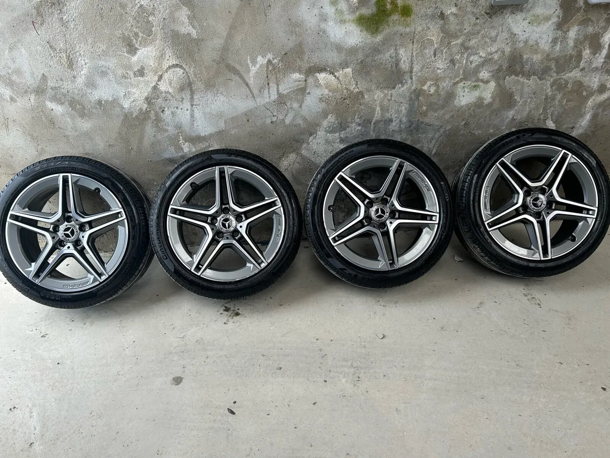 18” GENUINE MERC AMG ALLOY WHEELS & TYRES - Image 2