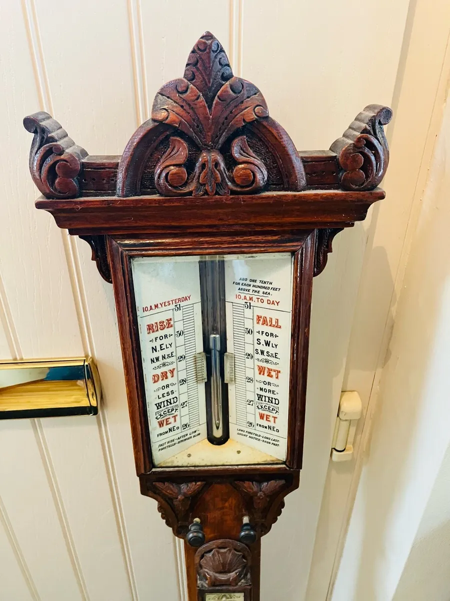Antique stick barometer - Image 2