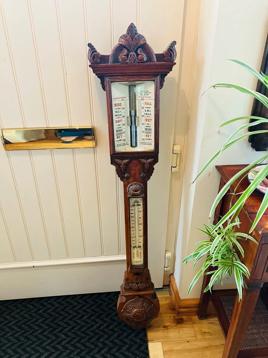 Antique stick barometer - Image 1