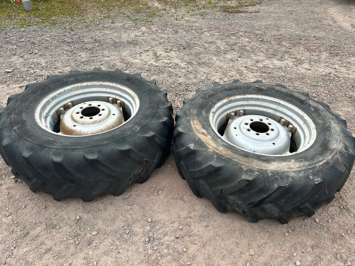 16.9R30 Goodyear Tyres on Shankey rims - Image 1