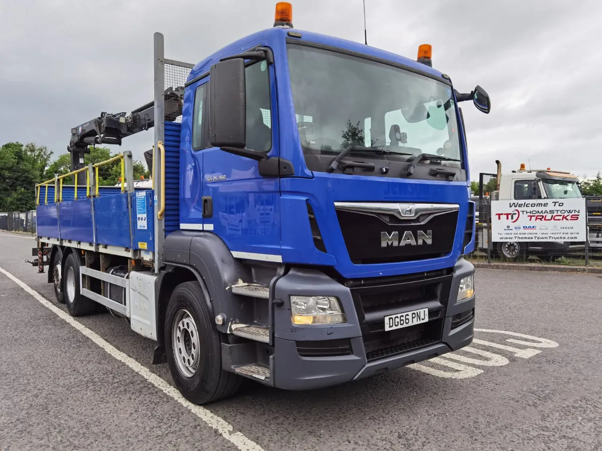 2017 MAN TGS 26.360 6X2 DROPSIDE 20ft Flat - Image 1