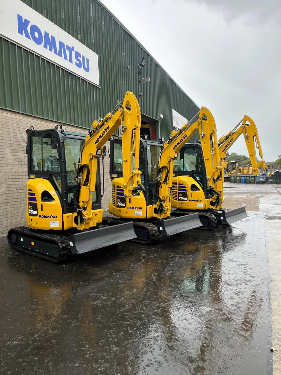 New Komatsu PC26MR-5 Mini Excavators - Image 2