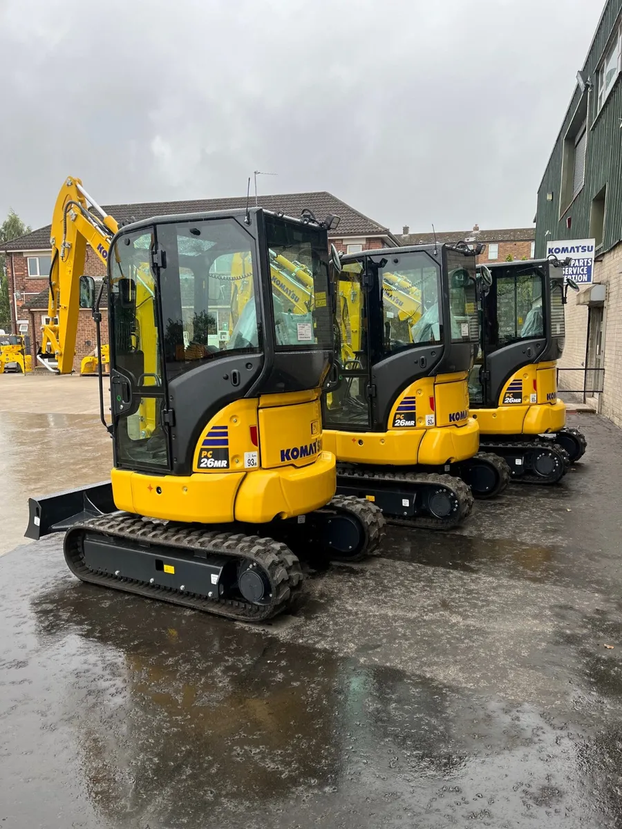 New Komatsu PC26MR-5 Mini Excavators - Image 3