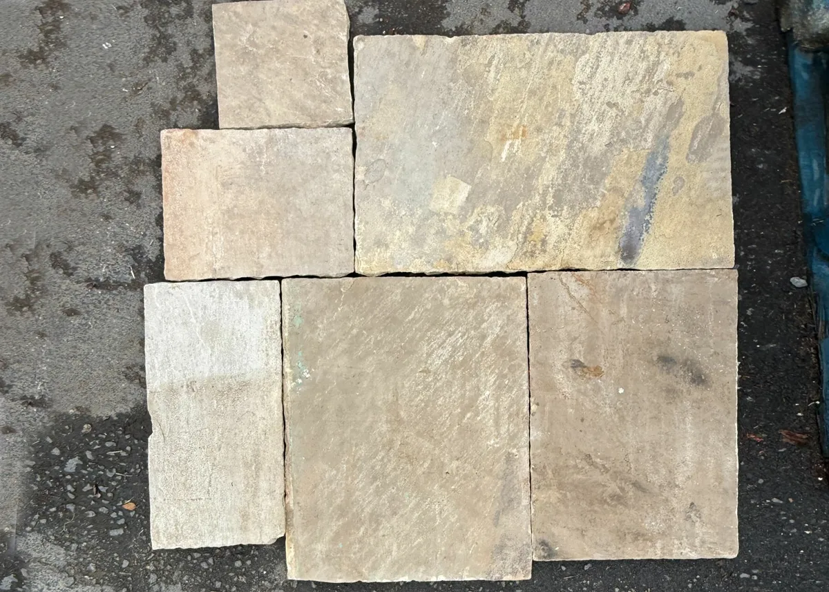 Reclaimed Sandstone Flags / Paving Slabs - Image 1