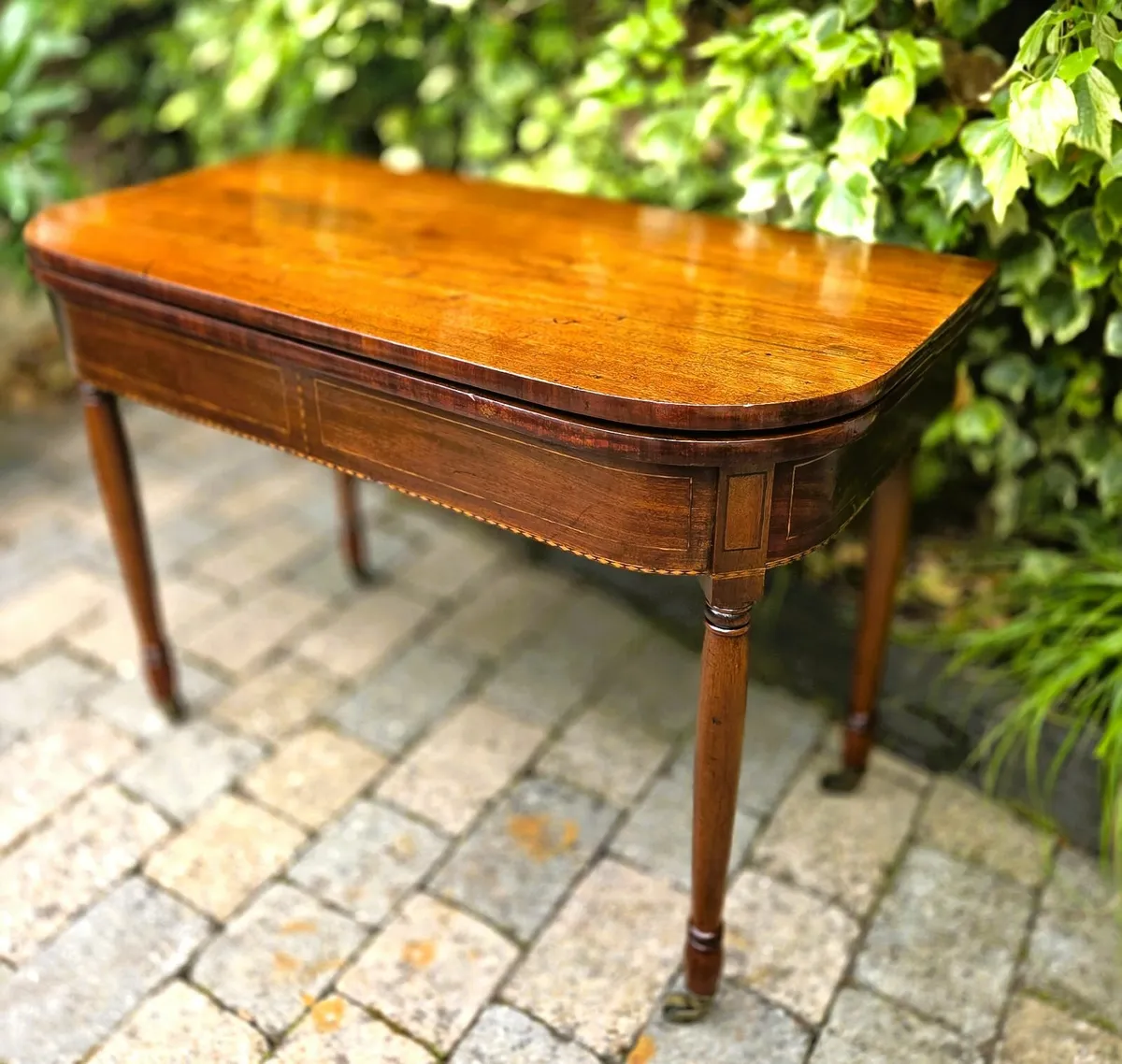 Georgian Turnover Tea Table- Circa 1820 - Image 2