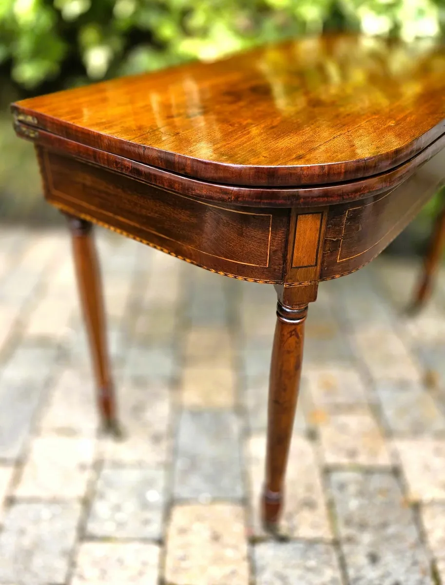 Georgian Turnover Tea Table- Circa 1820 - Image 3