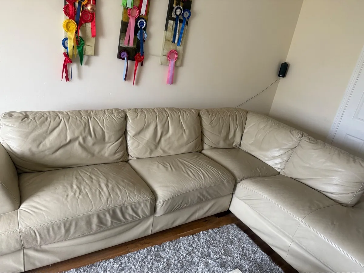 leather corner sofa - Image 2