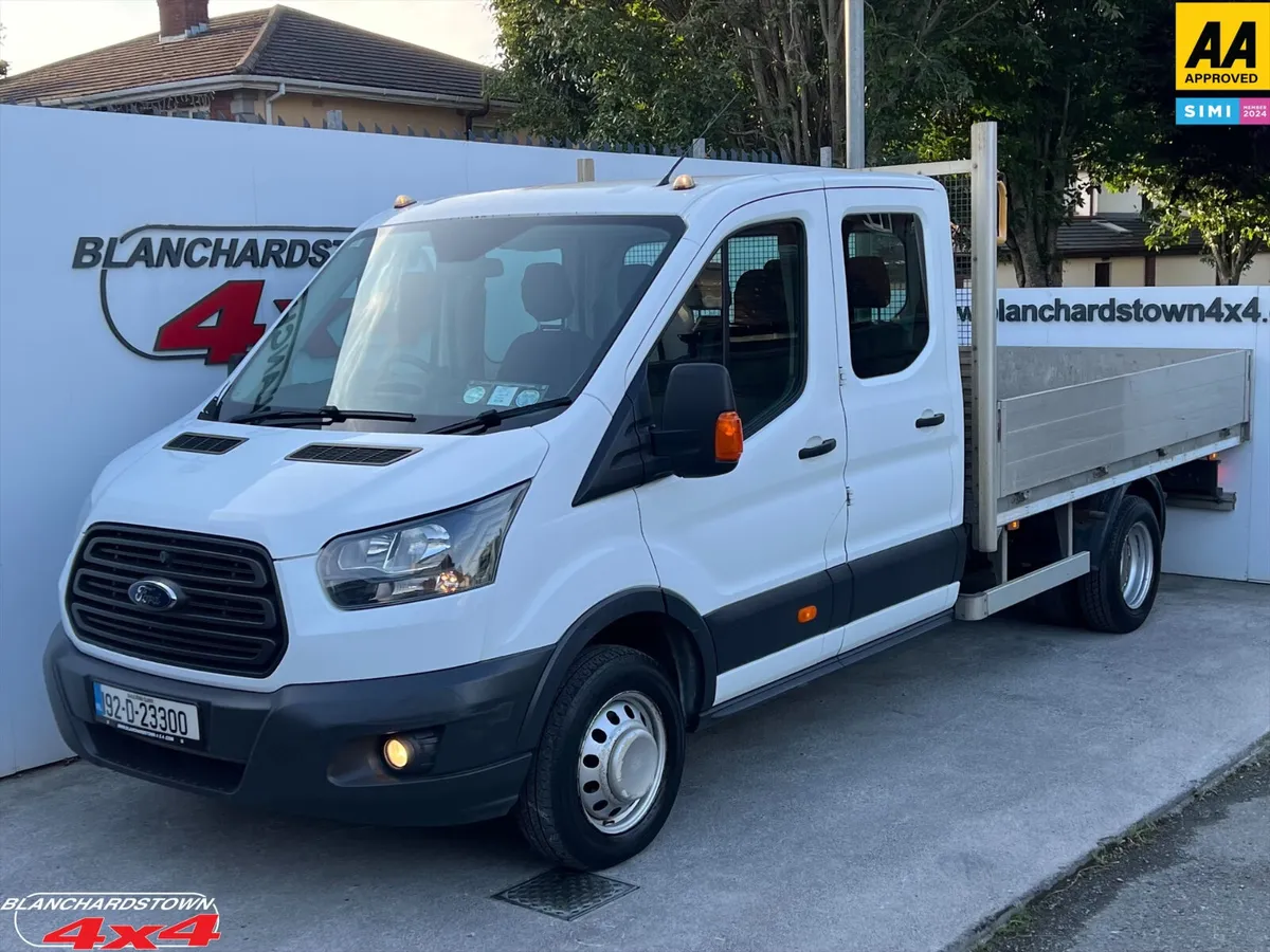 FORD TRANSIT DROPSIDE 7 SEAT CREWCAB ONLY 80000km - Image 1