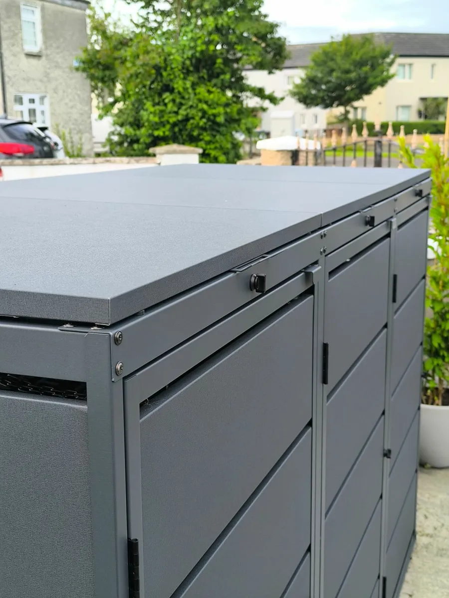 Triple Metal Wheelie Bin Shed FREE DELIVERY!! - Image 1