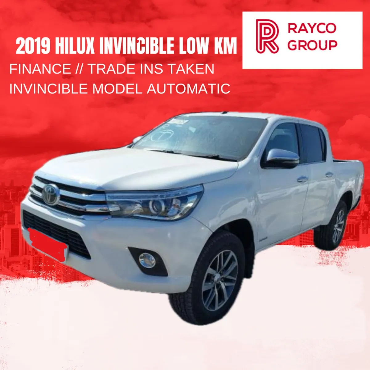 2019 TOYOTA HILUX INVINCIBLE 97k Miles - Image 2