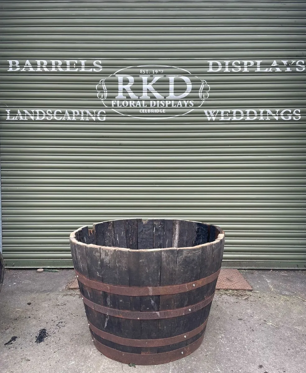 Whiskey Barrel Planters - Durable & Decorative - Image 4