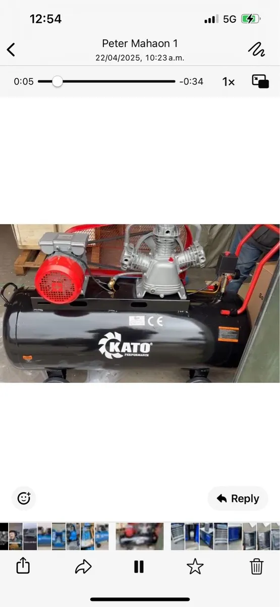 200 litre, 11 hp engine air compressor - Image 4