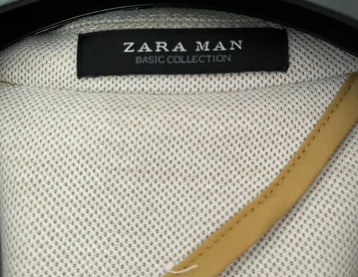 Men’s Zara beige blazer size 52 EUR/ 42 USA. - Image 4