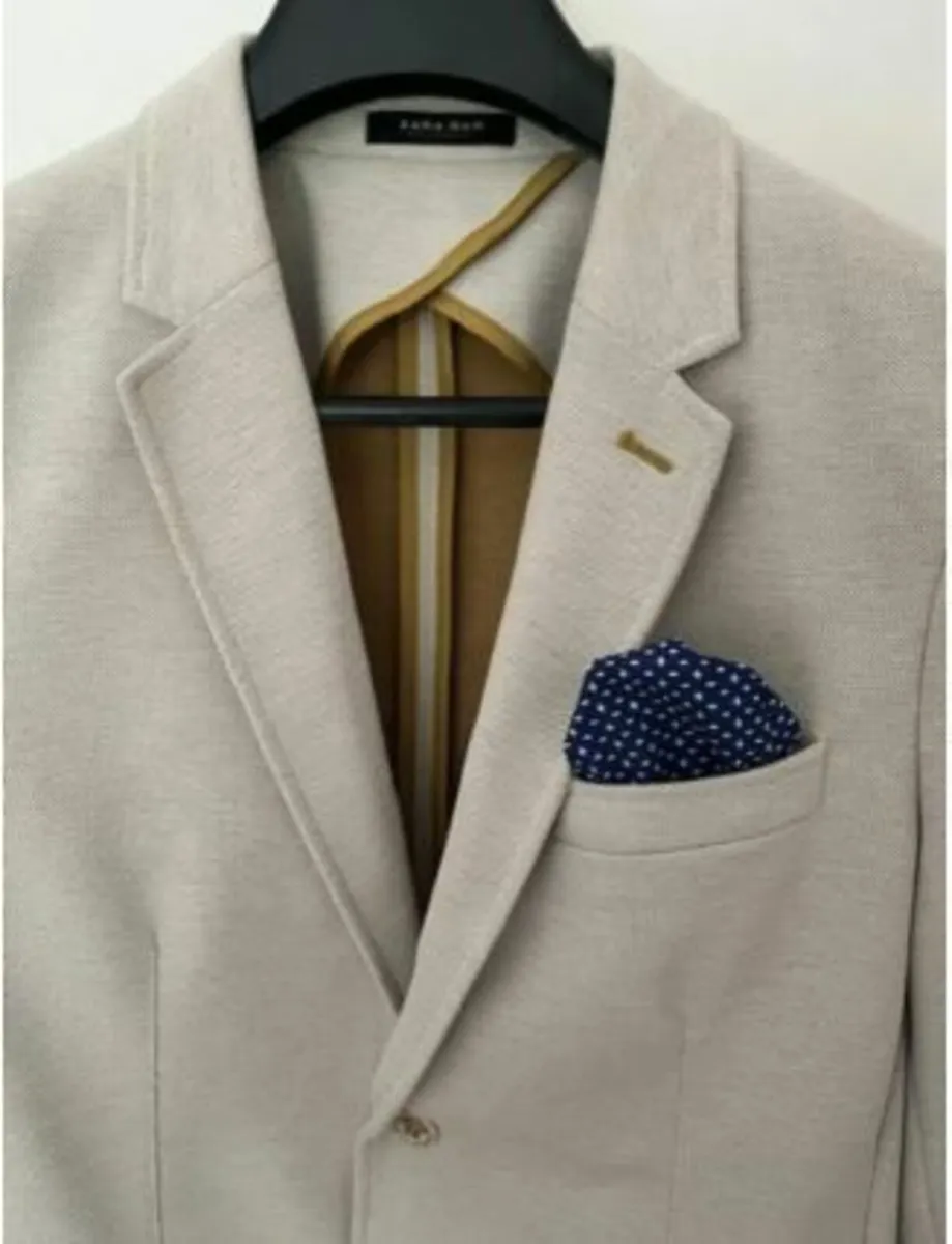 Men’s Zara beige blazer size 52 EUR/ 42 USA. - Image 1