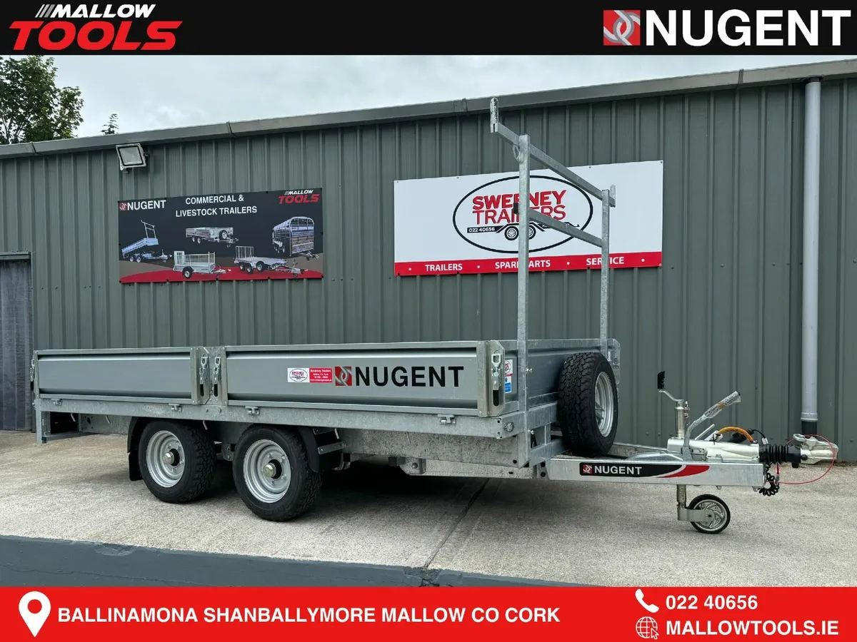 Nugent Flatbed 12ft 2'' x 6ft 7'' Twin Axle c/w Dr - Image 1