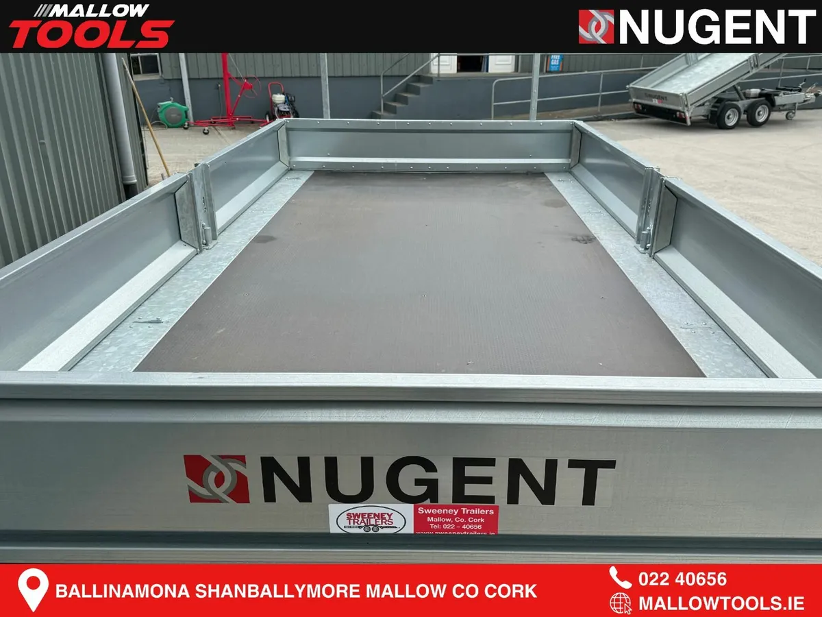 Nugent Flatbed 12ft 2'' x 6ft 7'' Twin Axle c/w Dr - Image 2