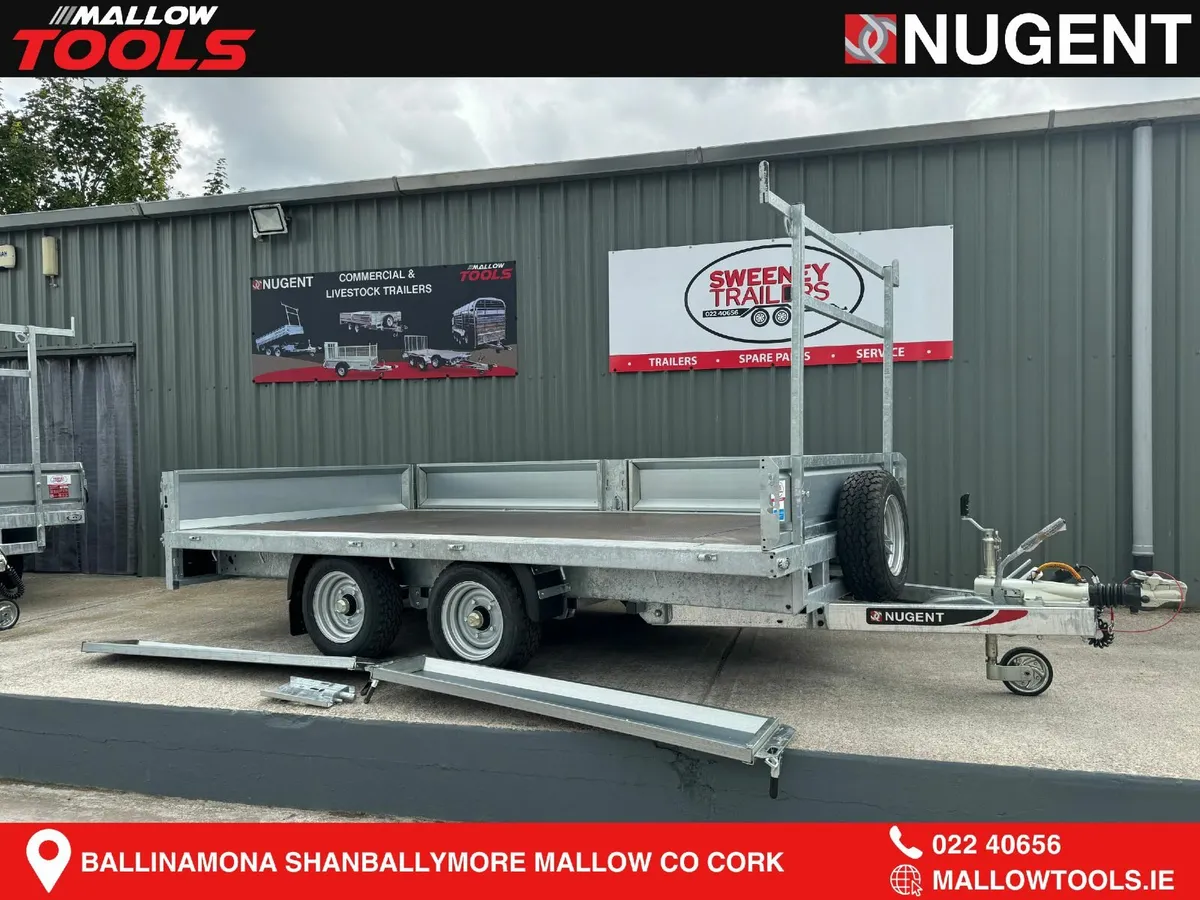 Nugent Flatbed 12ft 2'' x 6ft 7'' Twin Axle c/w Dr - Image 3