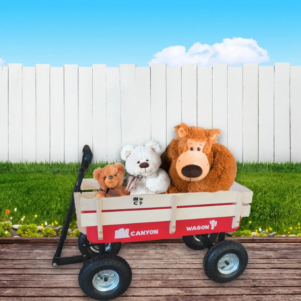 Canyon Pull Along Wagon Red - Image 1