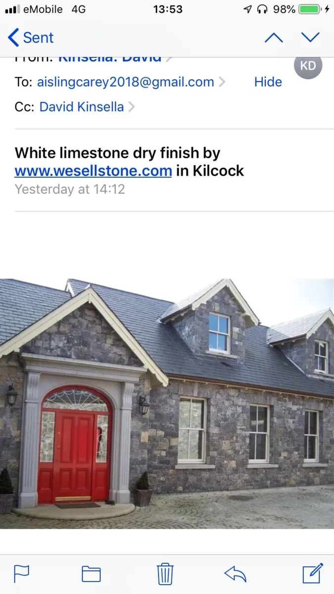 Galway White Limestone building stone  for piers - Image 2