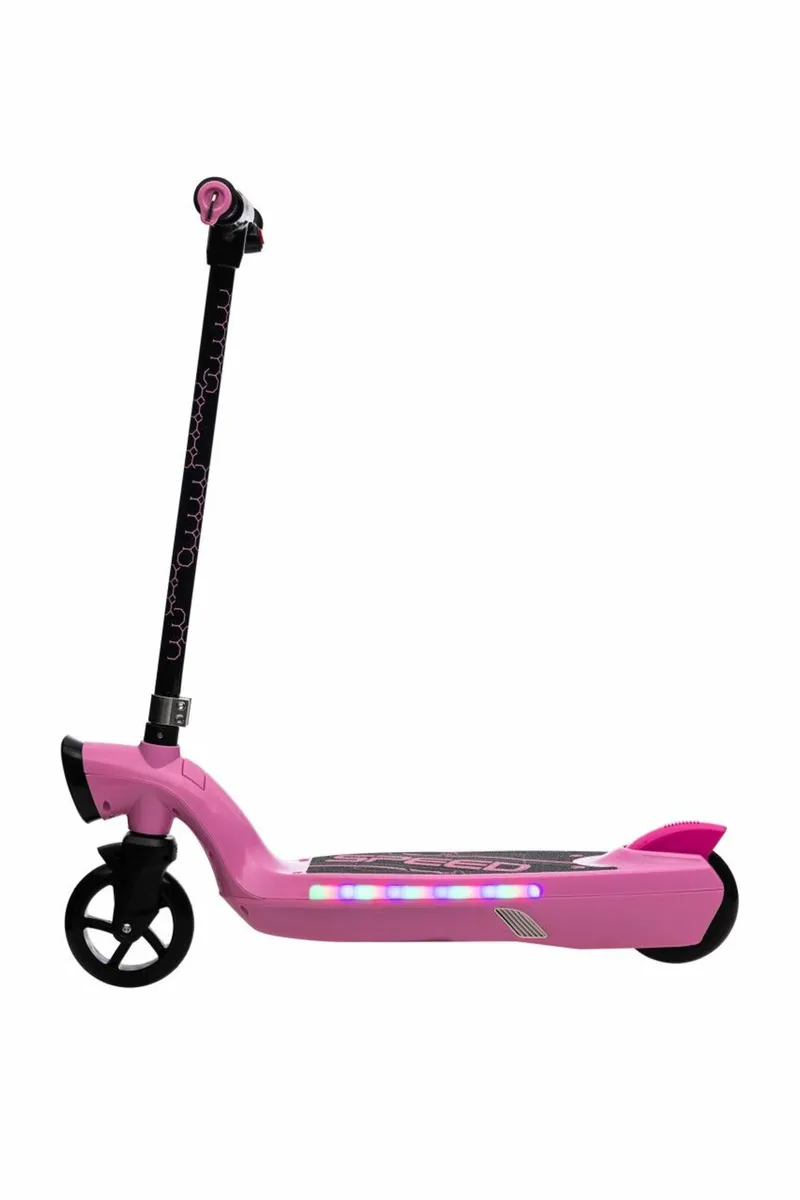 Prizm Kids 12V Electric Scooter with Lights Pink - Image 3