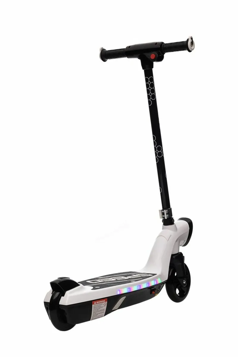 Prizm Kids 12V Electric Scooter with Lights White - Image 2