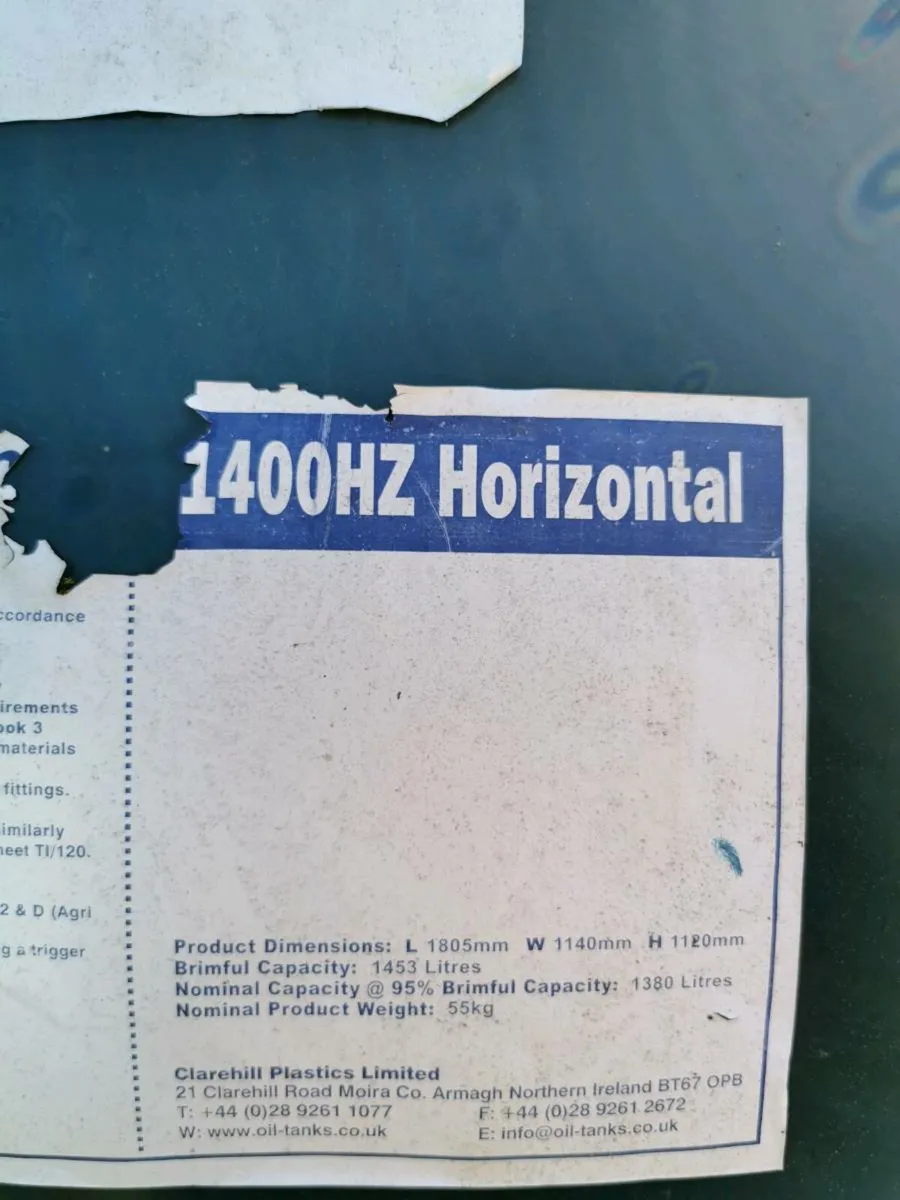 1400litre keresone tank - Image 2