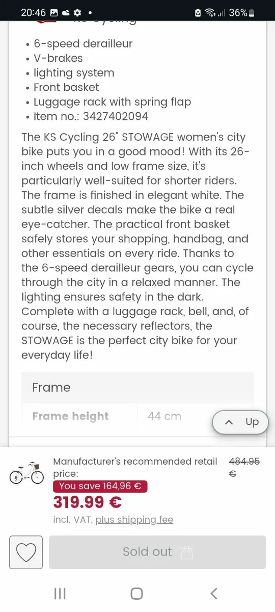 Ladies City bikes  for  Adult or Child  26" - Image 2