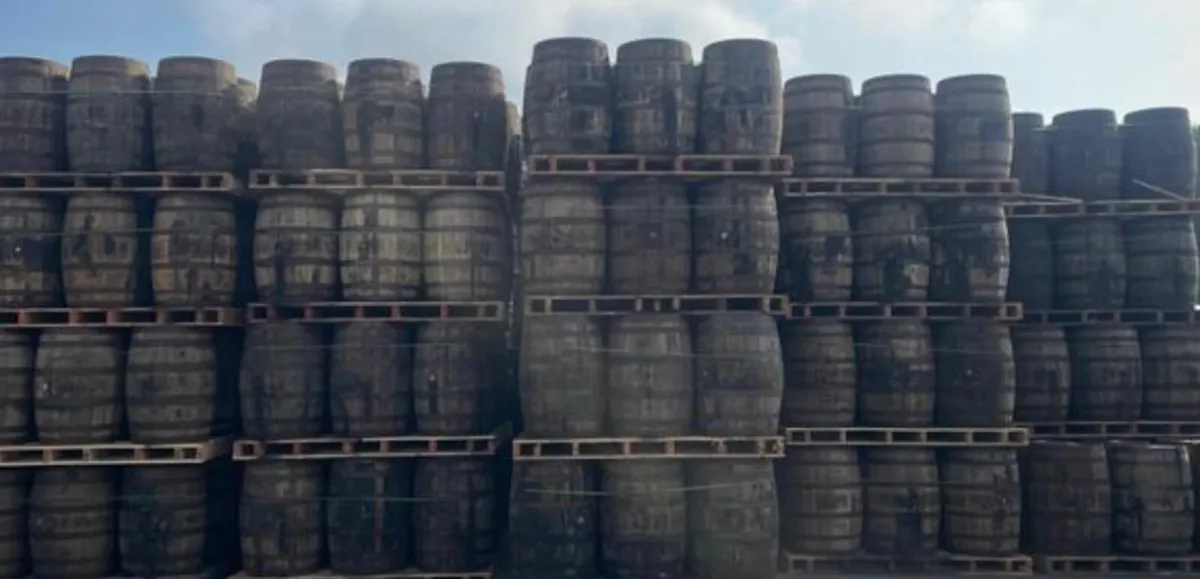 Whiskey barrel planters - Image 4