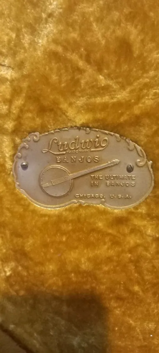 Antique 1920's Ludwig Banjo Hardcase - Image 4