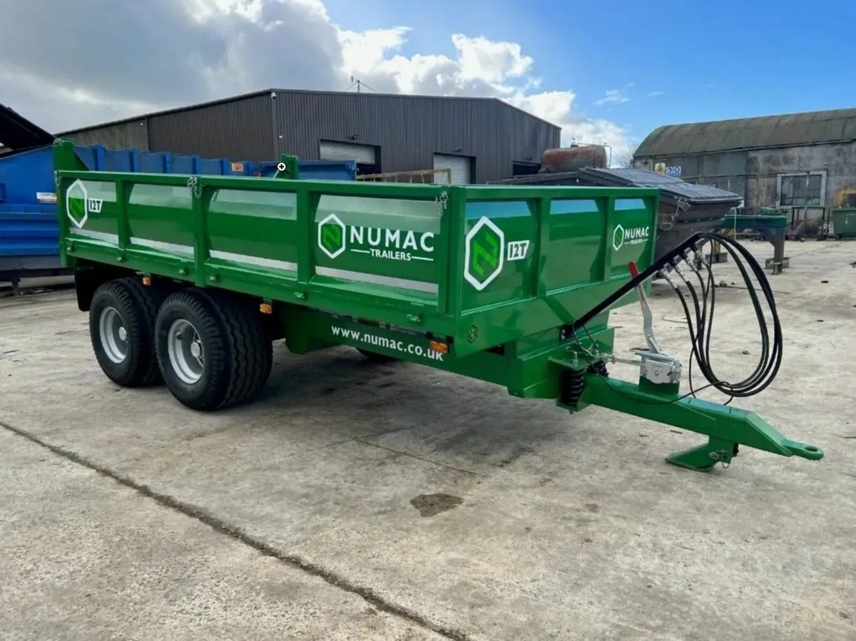 Numac 12T Dropside Tipping Trailer NEW - Image 3