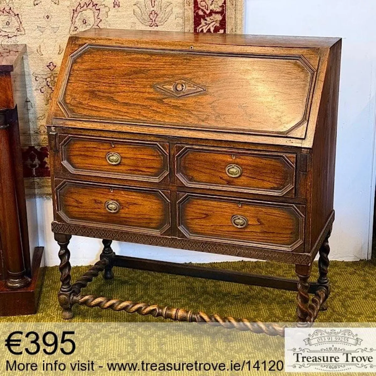 Antique and vintage writing bureau desks - Image 2