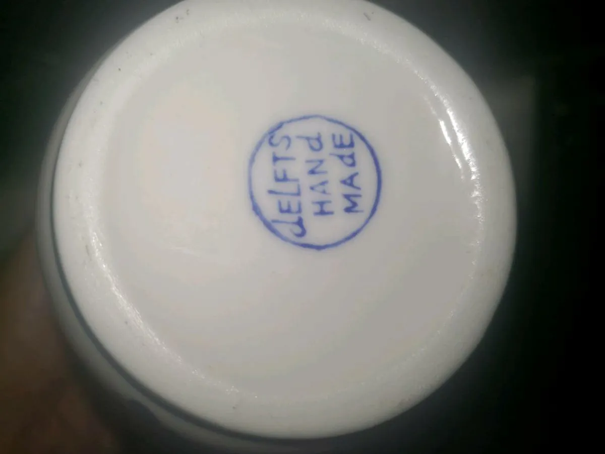 Antique hand painted Delft kitchen set - Image 2