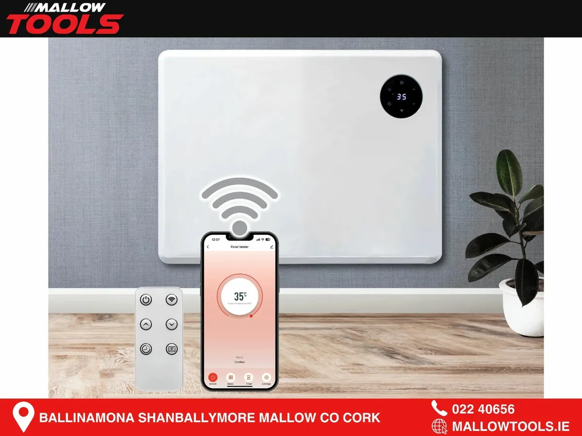 Purus Eco 1000w WIFI Electric Radiator PanelHeater