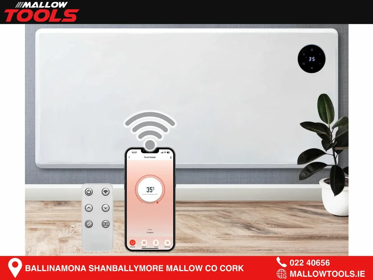 Purus Eco 2000w WIFI Electric Radiator Panel Room