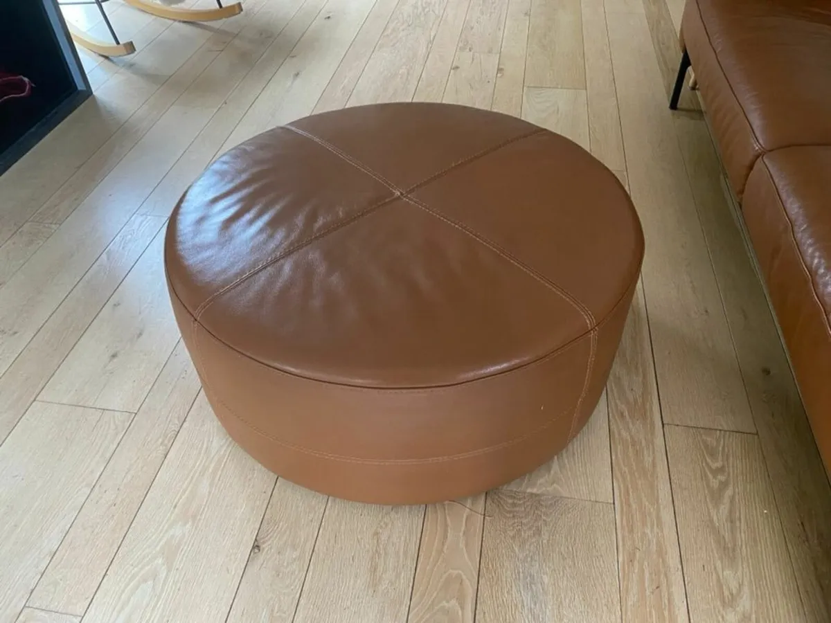 Leather Ottoman