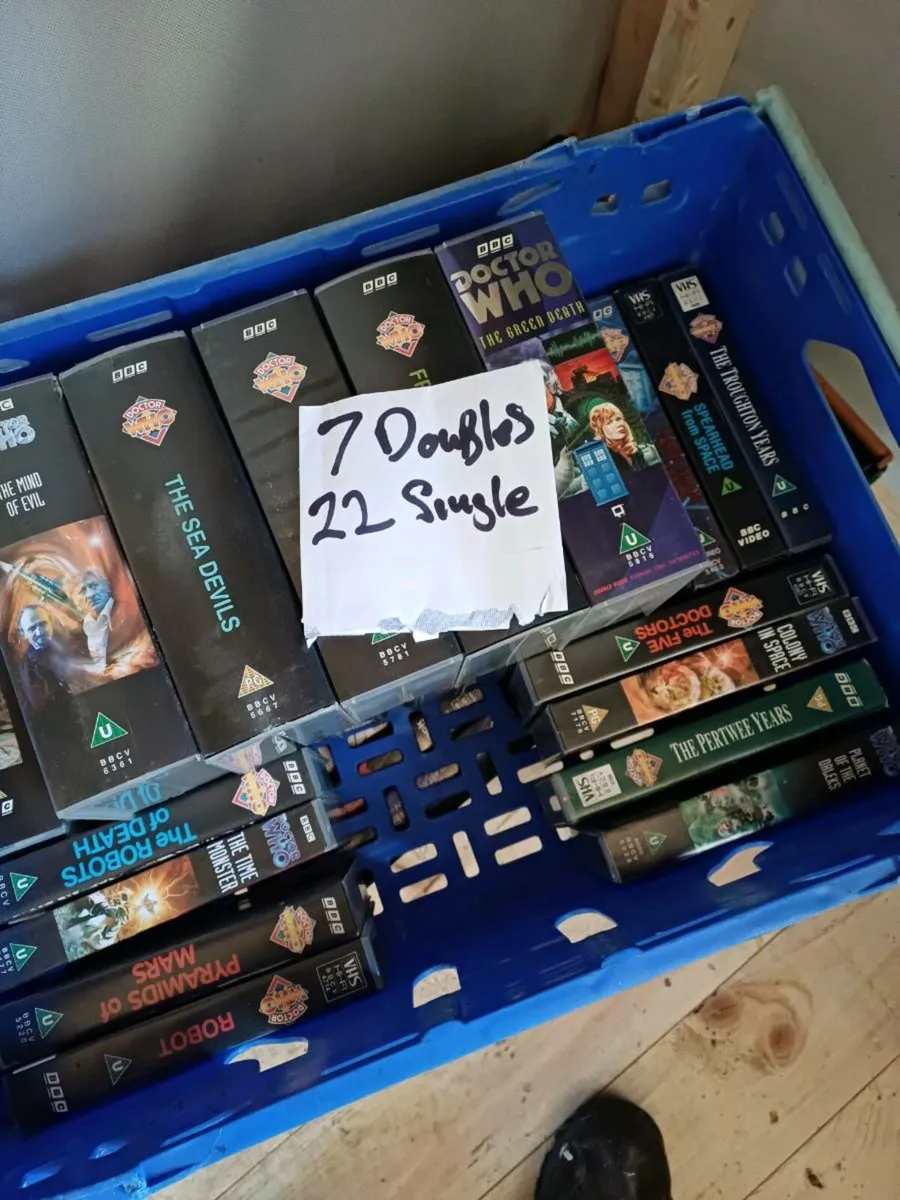 Old Collectible Doctor Who VHS Cassettes - Image 1