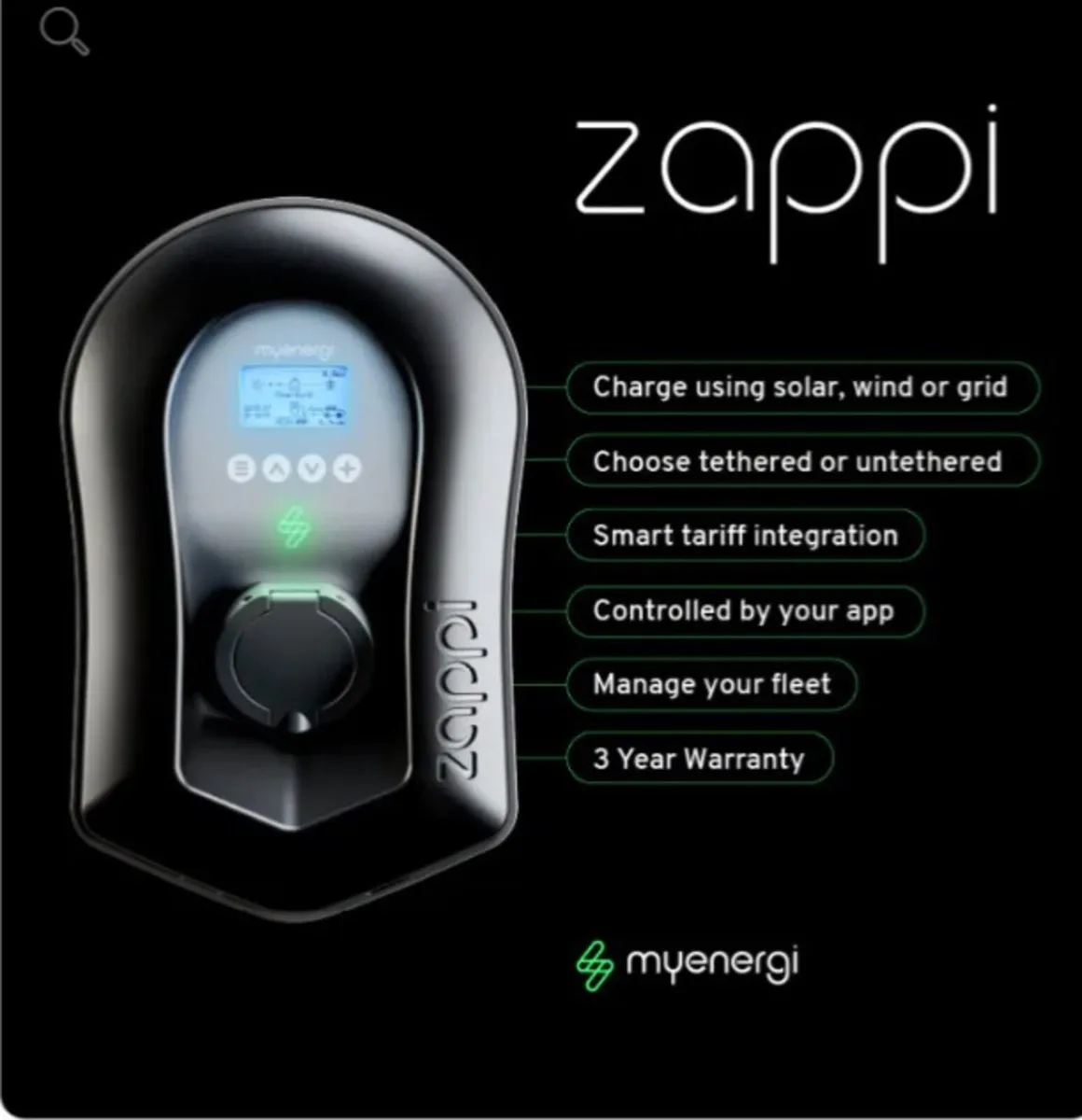 Zappi Charger New Multiphase Model with Cable - Image 3