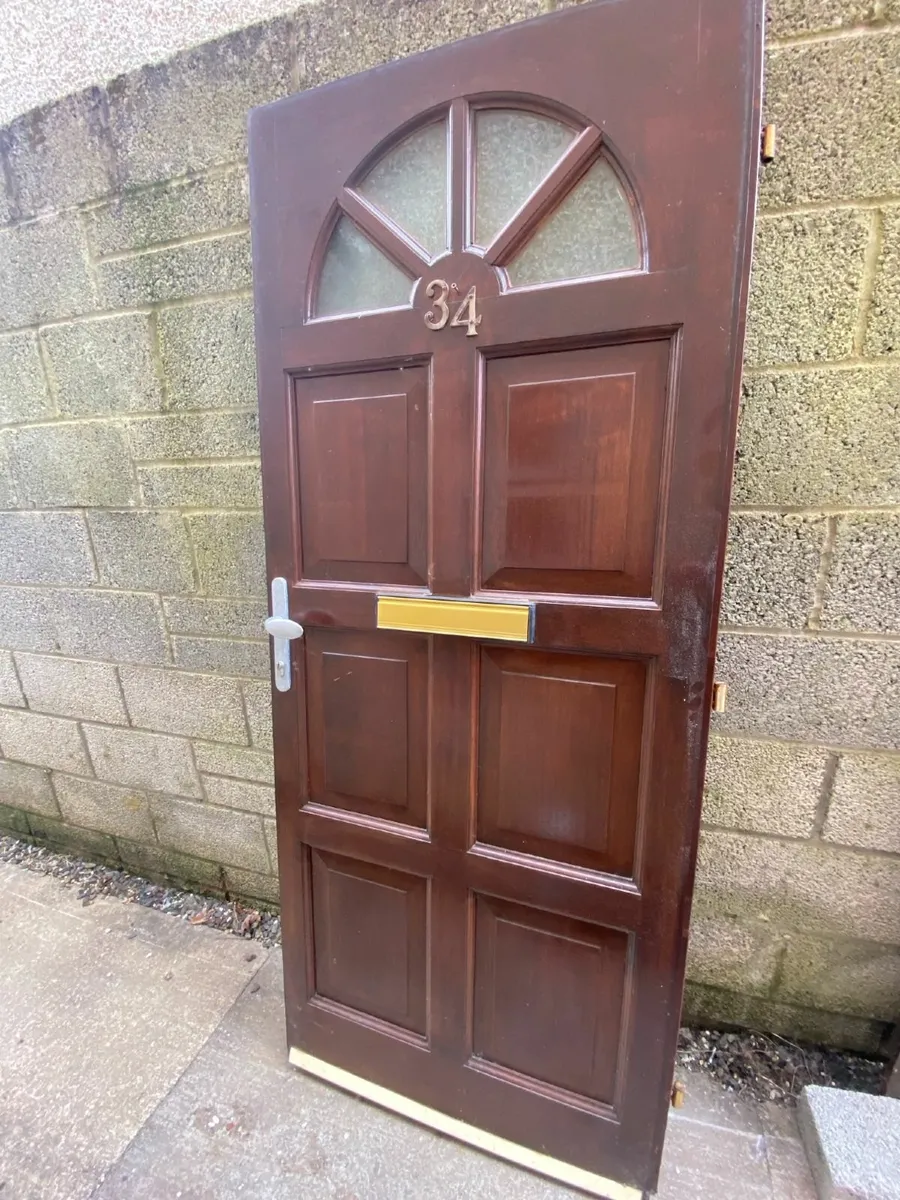 Teak front door