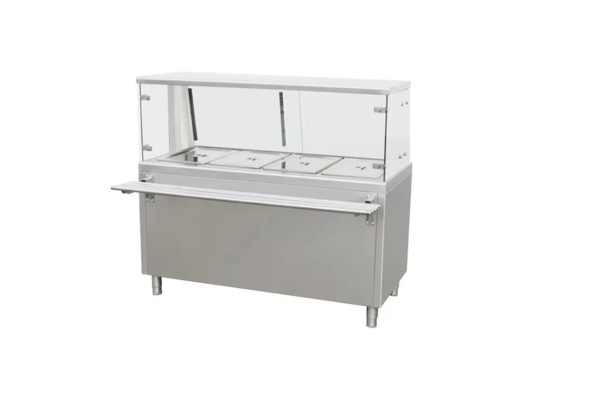 New 4 well + 5 well Bain Marie with carvery glass - Image 1
