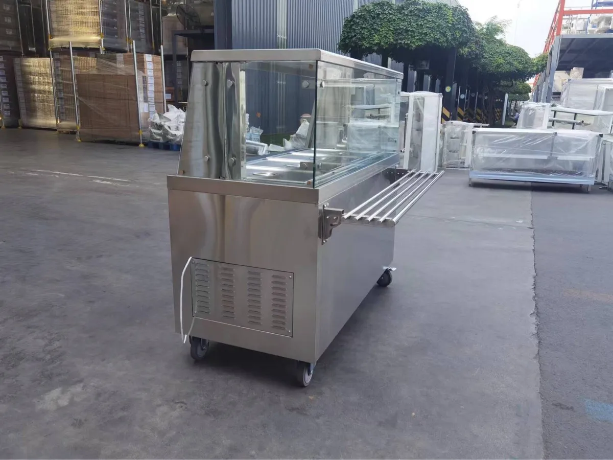 New 4 well + 5 well Bain Marie with carvery glass - Image 3