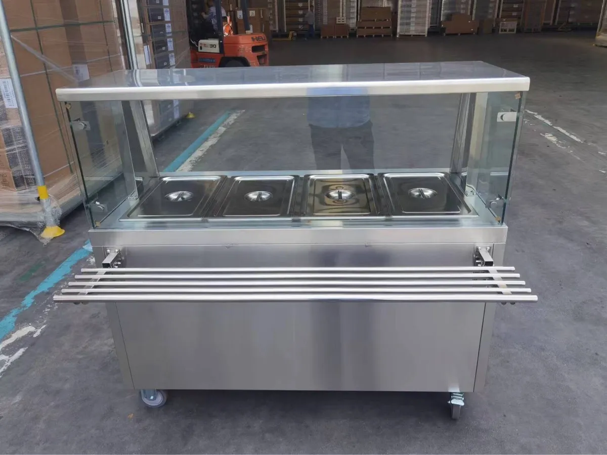 New 4 well + 5 well Bain Marie with carvery glass - Image 4