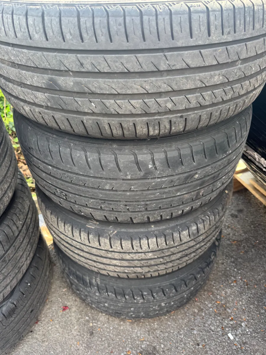 17” used 5x112 alloys and tyres vw Audi - Image 2