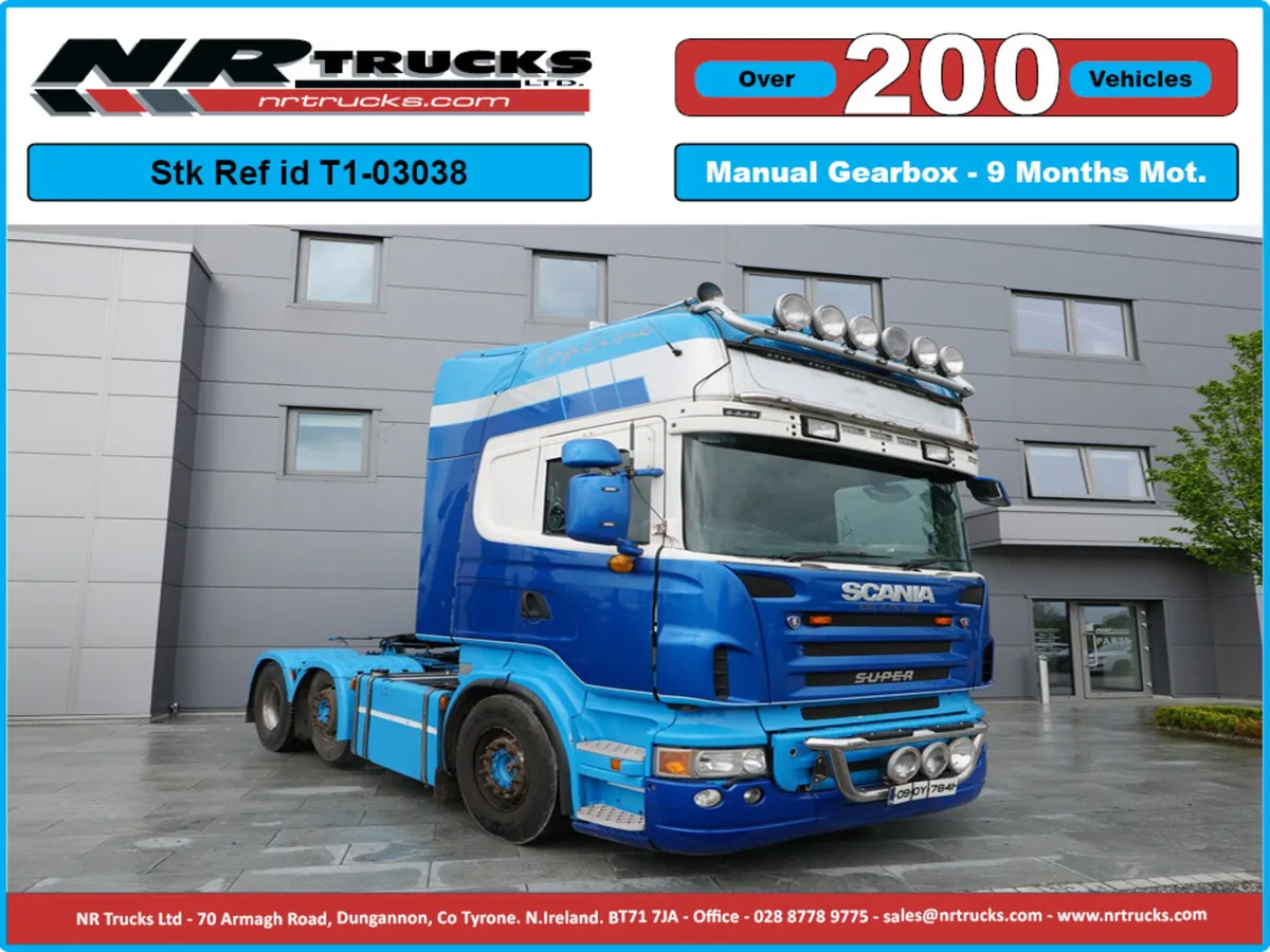 Scania R560 Topline 6x2 Midlift  Manual Gearbox - Image 1
