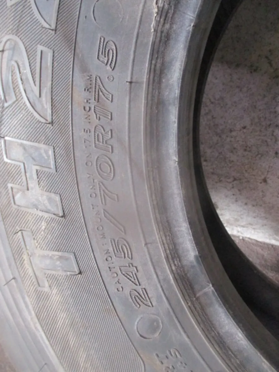 x2 Hankook 245/70R17.5 Tyres (As New) - Image 4