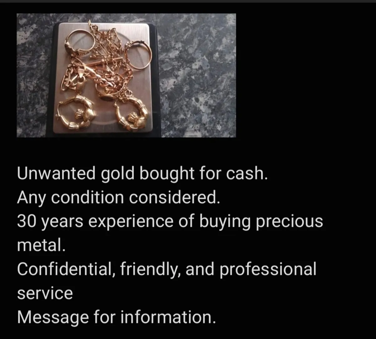 Gold wanted