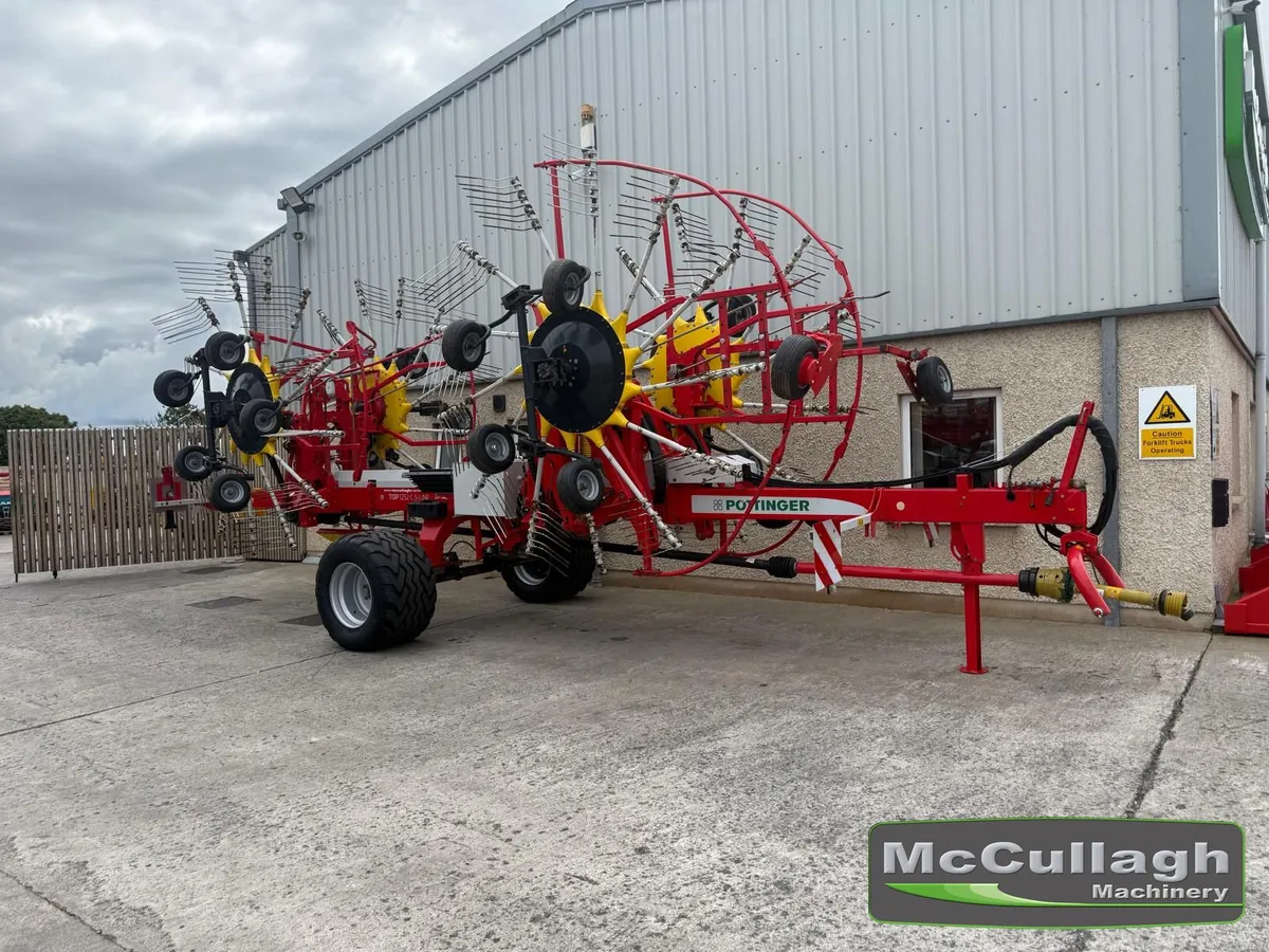 Used Pottinger TOP 1252 Four Rotor Rake - Image 1