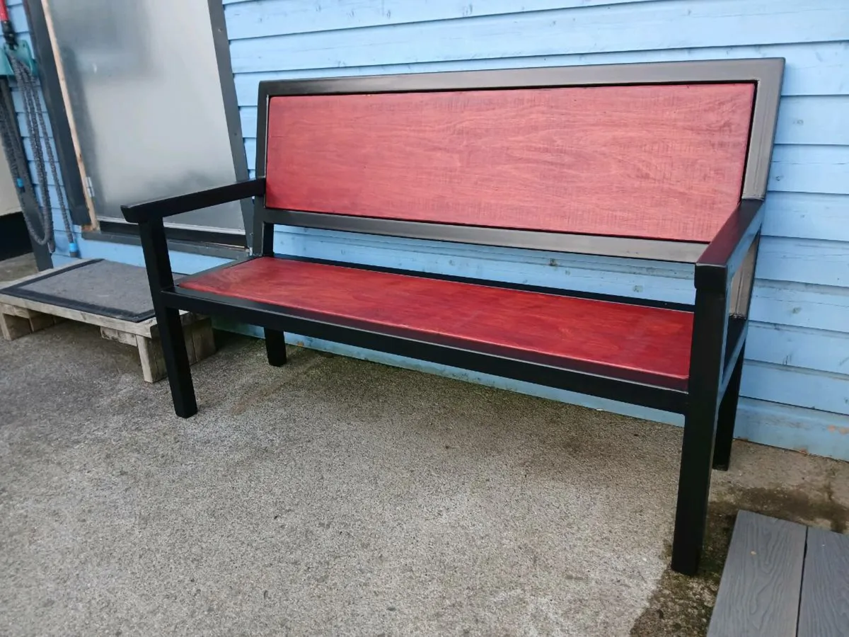 Steel Garden Bench - Image 2