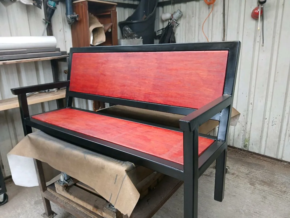 Steel Garden Bench - Image 3