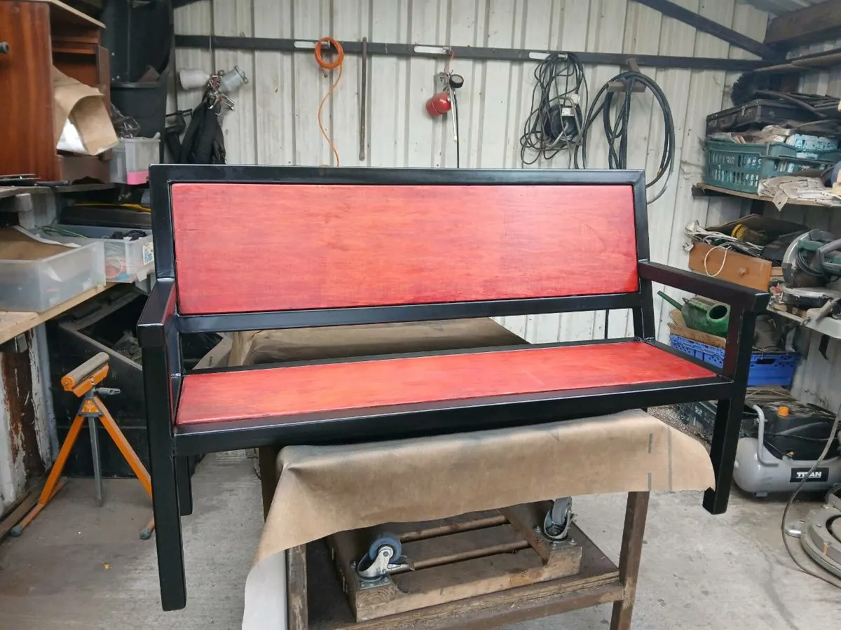 Steel Garden Bench - Image 4